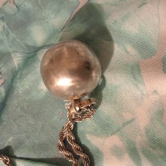 Vintage Sterling Taxco Harmony Ball Pendant - Picture 3 of 3